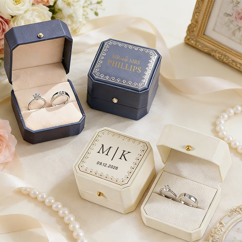 Personalized Faux Leather Ring - đánh giá và giá Wedding Zone