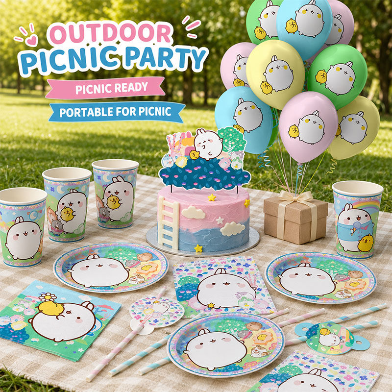 Molang Cartoon Themed Party Su - đánh giá và giá Confetti Balloon Set
