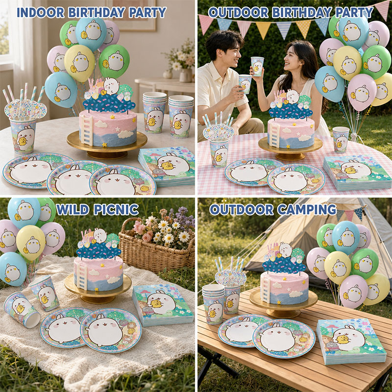 Molang Cartoon Themed Party Su - đánh giá và giá Confetti Balloon Set