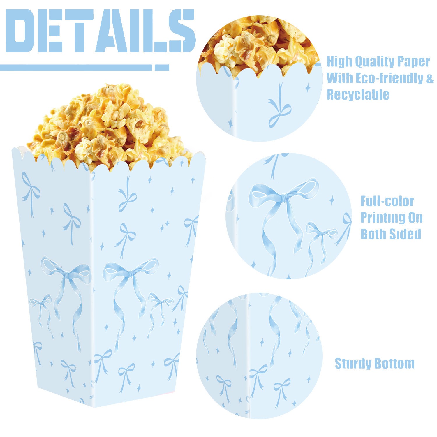 Blue Bow Birthday Party Decor  - đánh giá và giá Confetti Balloon Set