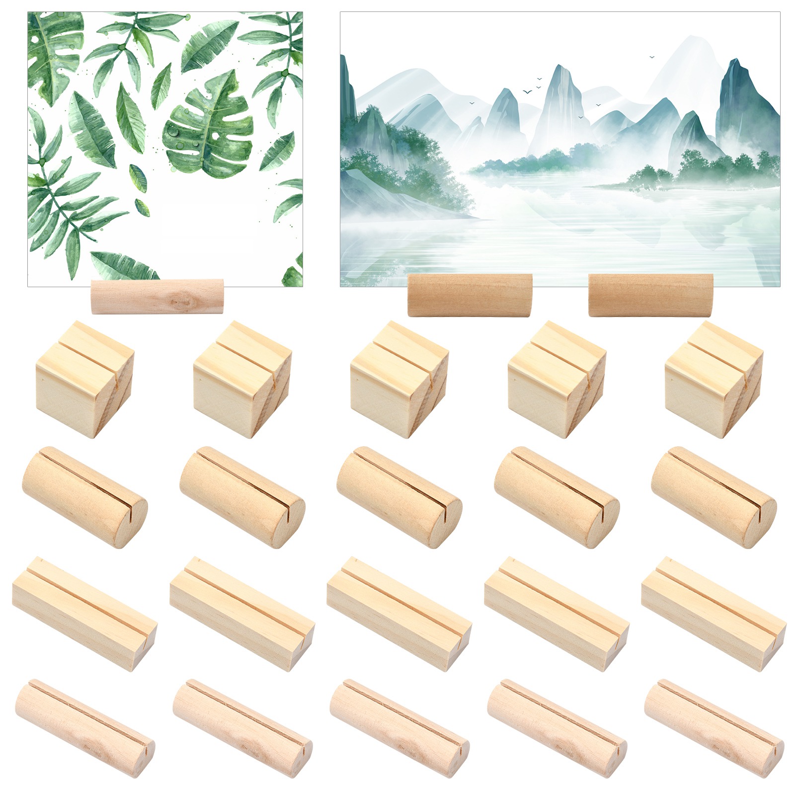 20Pcs 4 Styles Wooden Place Ca - đánh giá và giá Place Card Holder